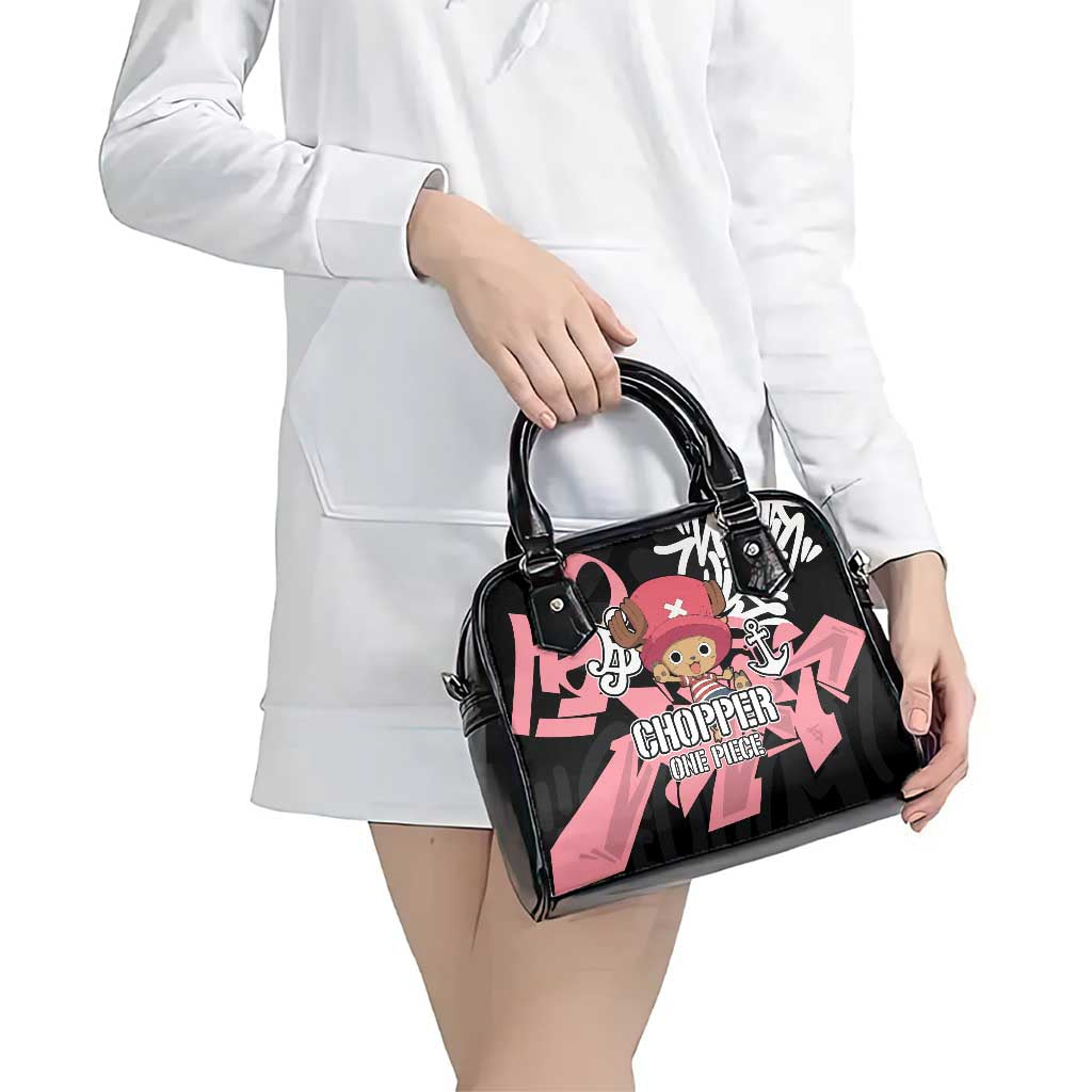 Tony Tony Chopper One Piece Shoulder Handbag Graffiti Street Art Anime Collage
