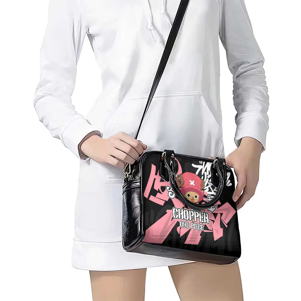 Tony Tony Chopper One Piece Shoulder Handbag Graffiti Street Art Anime Collage