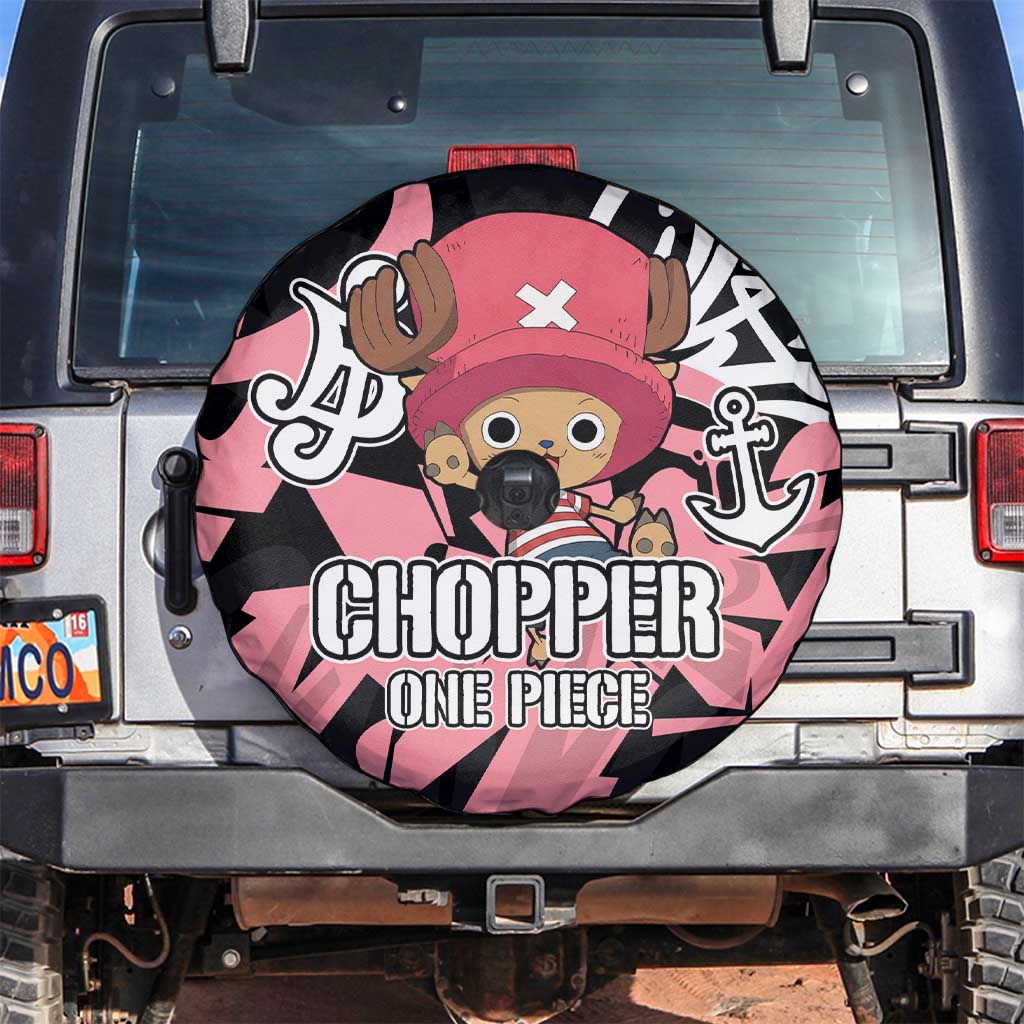 Tony Tony Chopper One Piece Spare Tire Cover Graffiti Street Art Anime Collage
