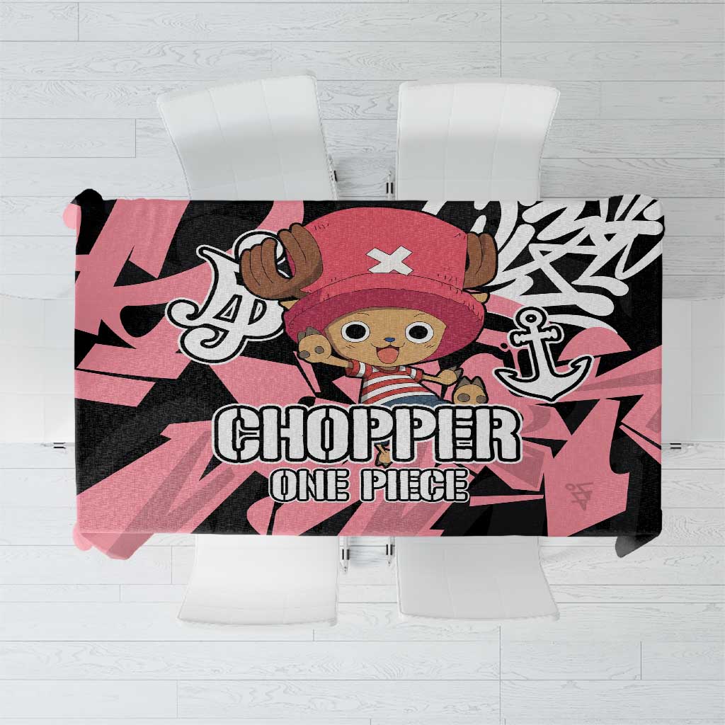 Tony Tony Chopper One Piece Tablecloth Graffiti Street Art Anime Collage
