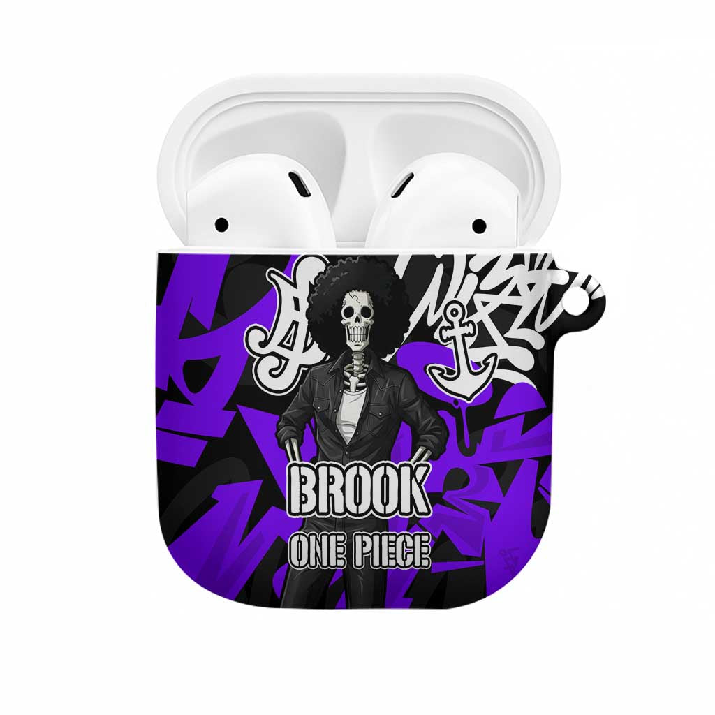 Brook One Piece AirPods Case Graffiti Street Art Anime Collage