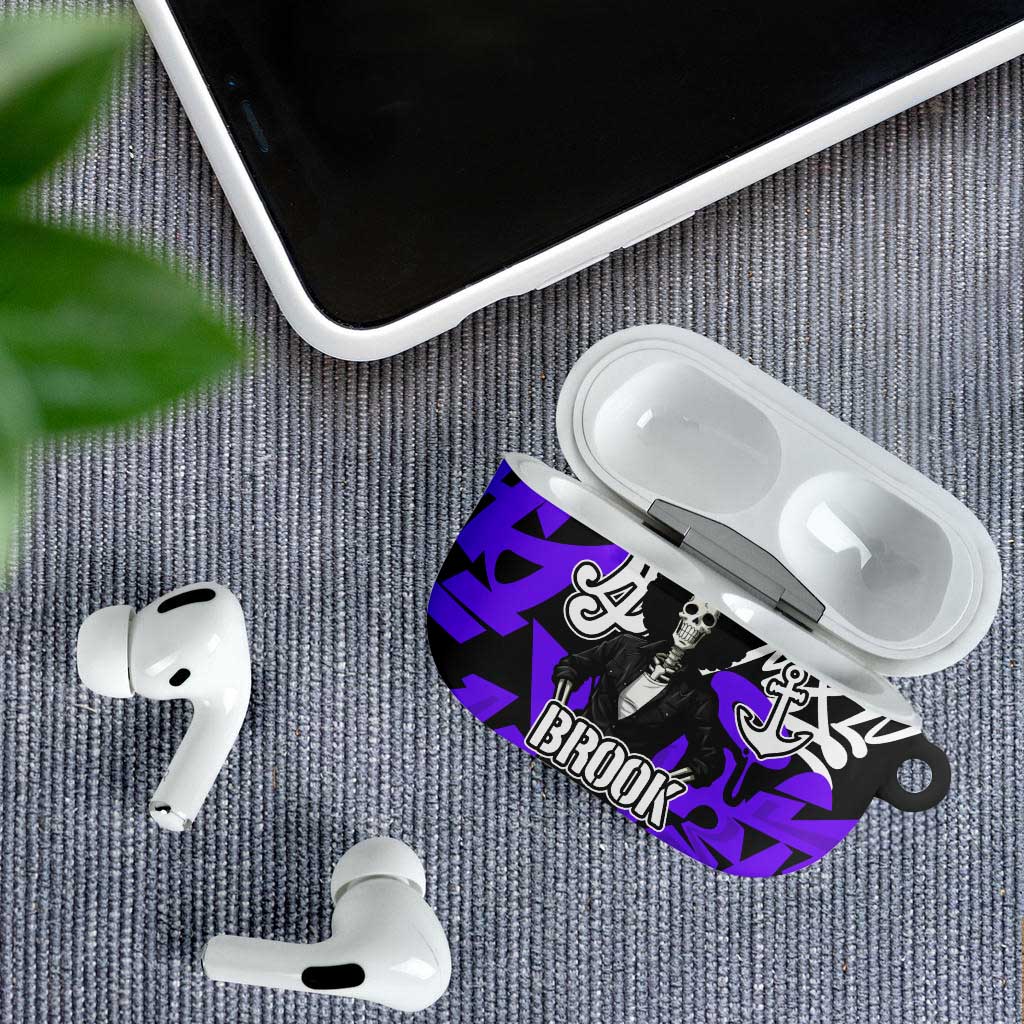 Brook One Piece AirPods Case Graffiti Street Art Anime Collage