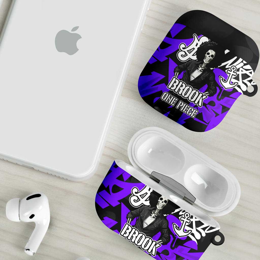 Brook One Piece AirPods Case Graffiti Street Art Anime Collage
