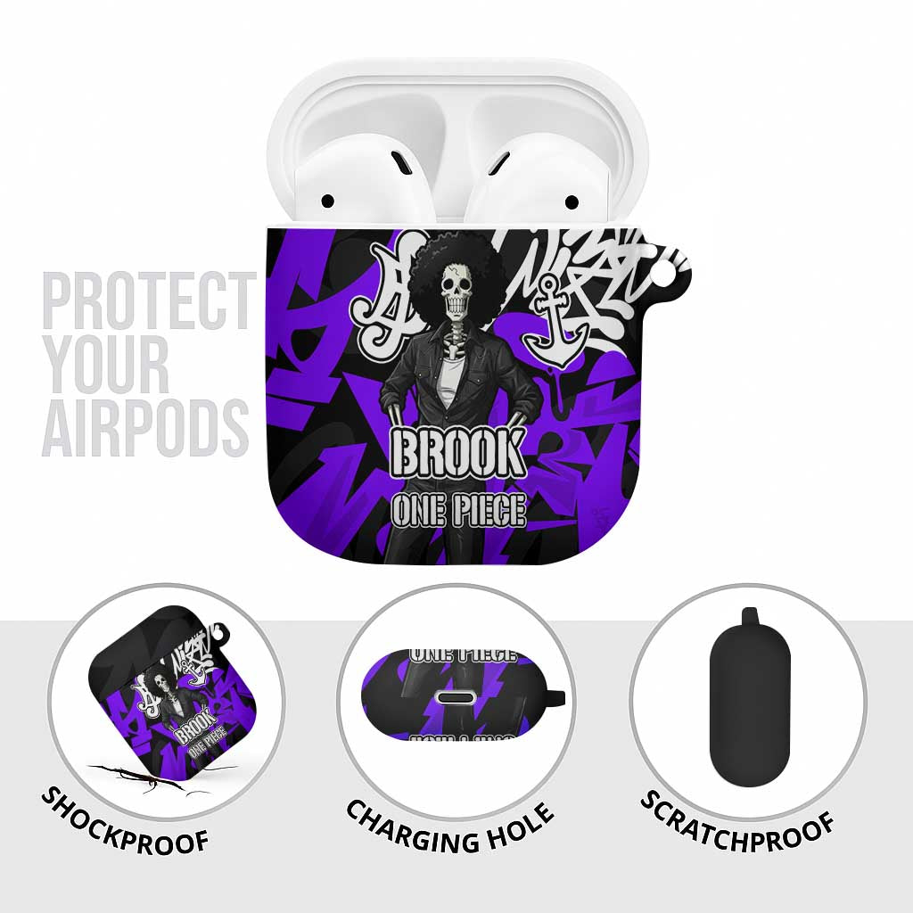 Brook One Piece AirPods Case Graffiti Street Art Anime Collage
