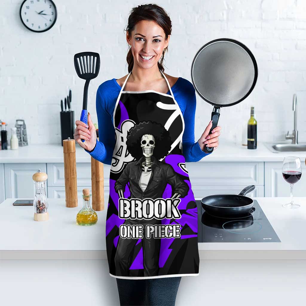 Brook One Piece Apron Graffiti Street Art Anime Collage