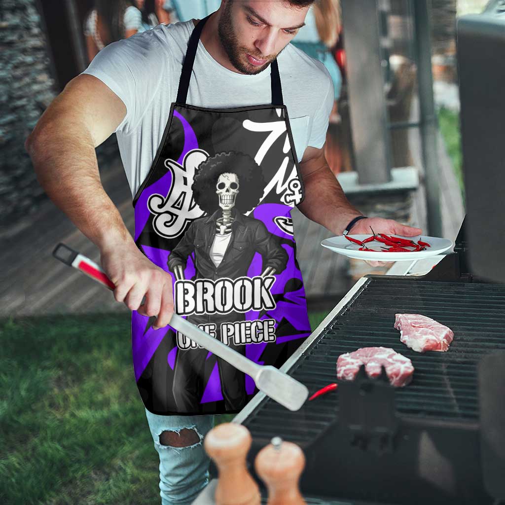 Brook One Piece Apron Graffiti Street Art Anime Collage