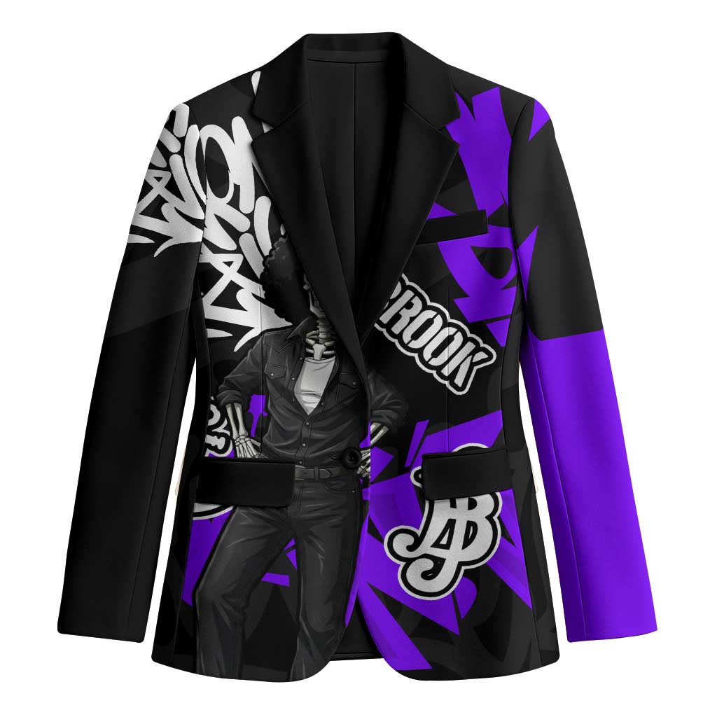 Brook One Piece Blazer Graffiti Street Art Anime Collage
