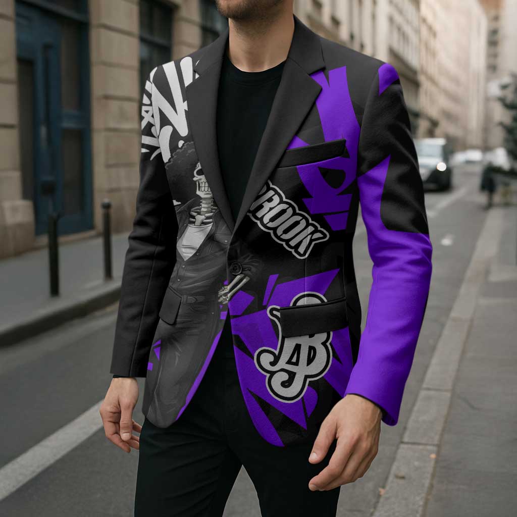 Brook One Piece Blazer Graffiti Street Art Anime Collage