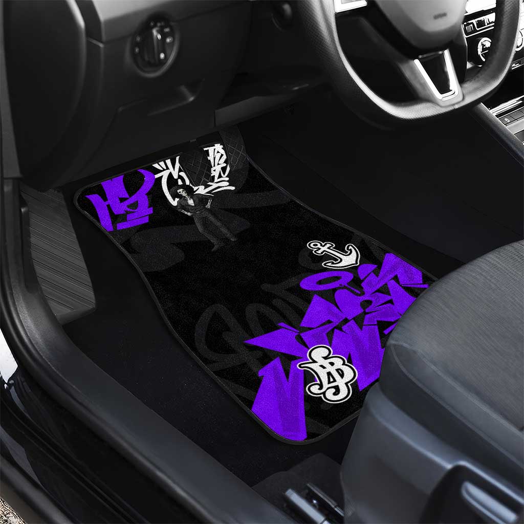 Brook One Piece Car Mats Graffiti Street Art Anime Collage