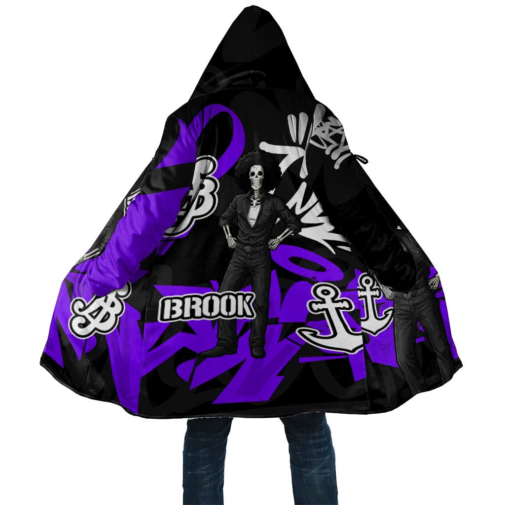 Brook One Piece Cloak Graffiti Street Art Anime Collage