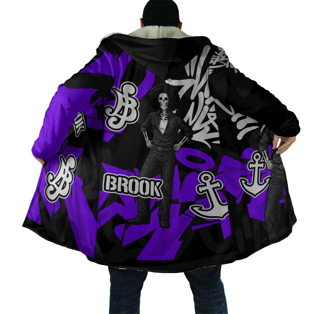 Brook One Piece Cloak Graffiti Street Art Anime Collage