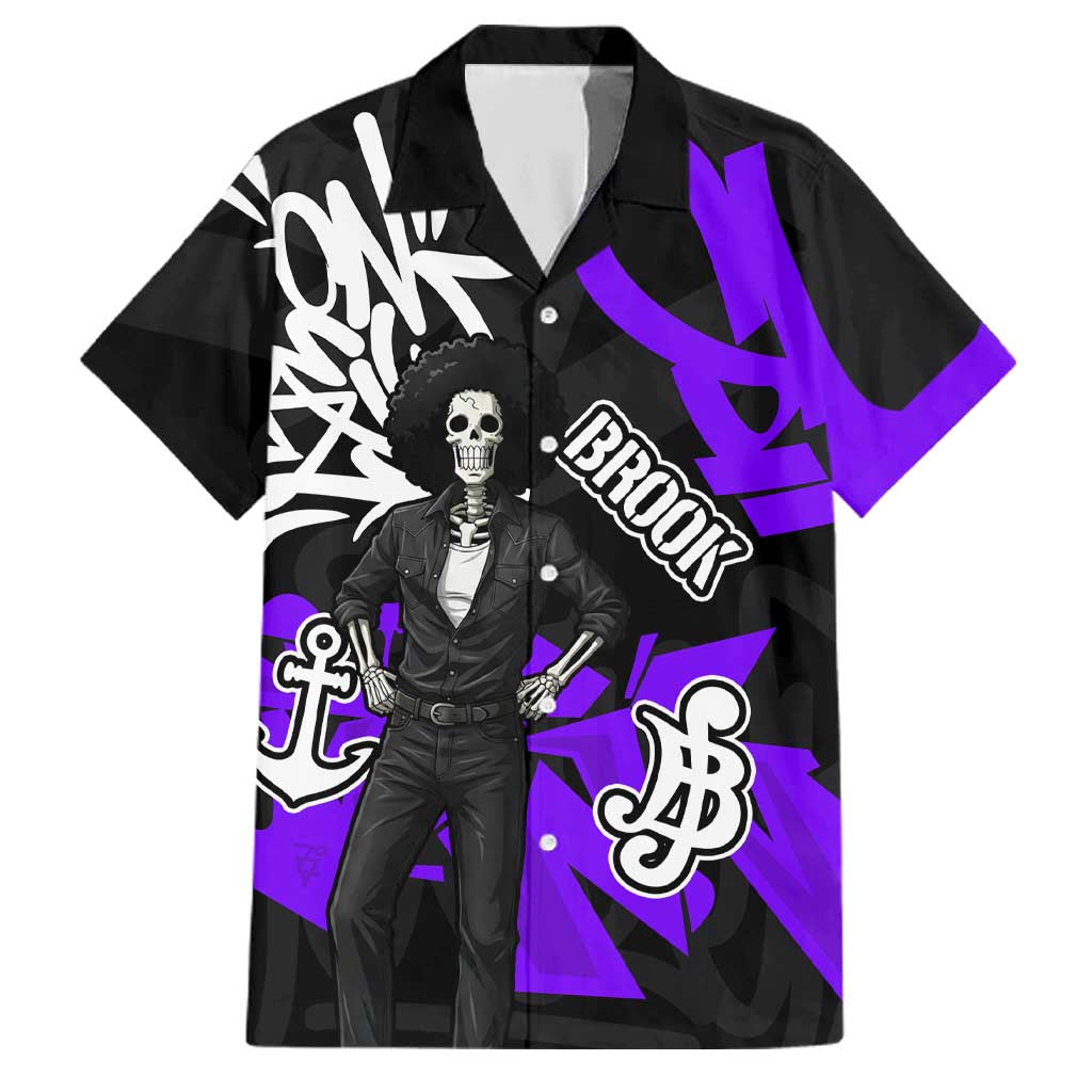 Brook One Piece Family Matching Tank Maxi Dress and Hawaiian Shirt Graffiti Street Art Anime Collage