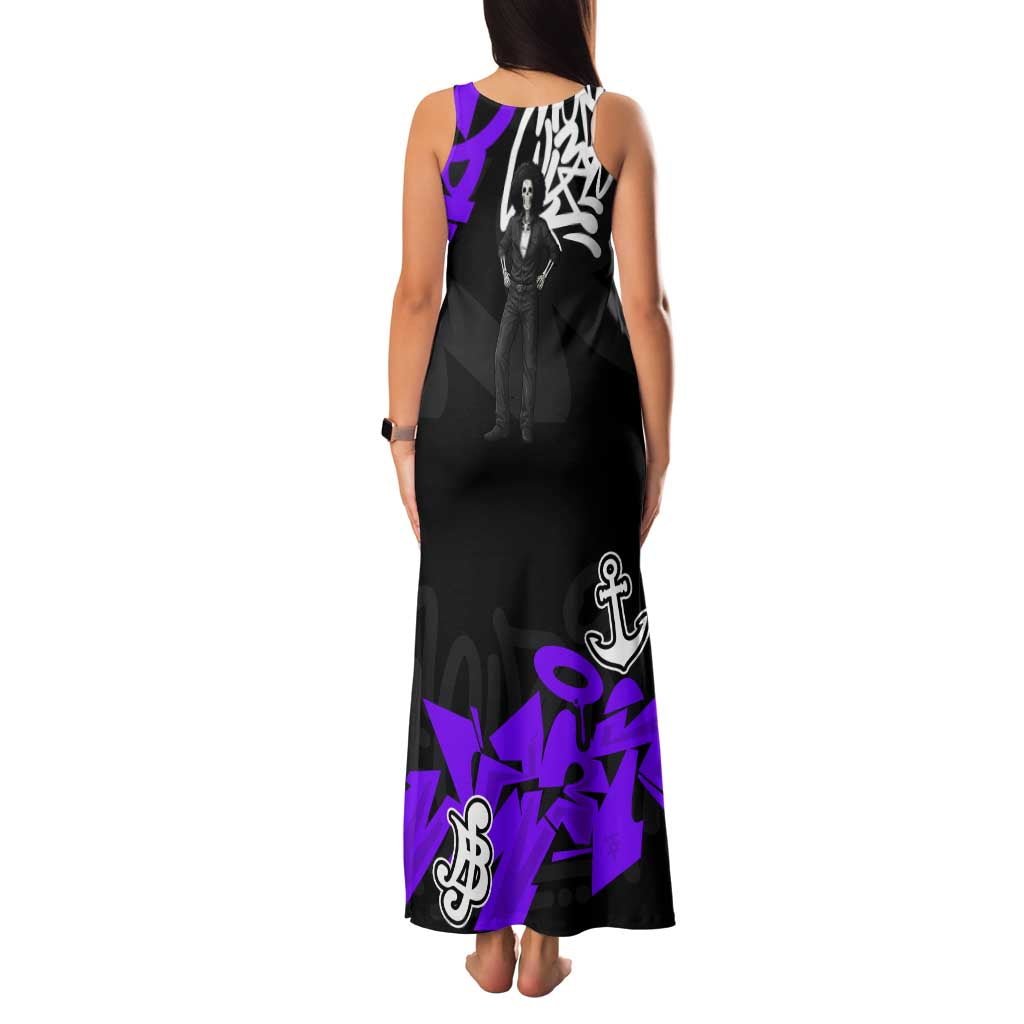 Brook One Piece Family Matching Tank Maxi Dress and Hawaiian Shirt Graffiti Street Art Anime Collage