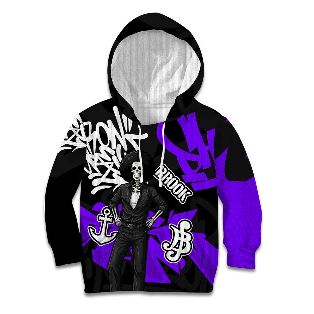 Brook One Piece Kid Hoodie Graffiti Street Art Anime Collage
