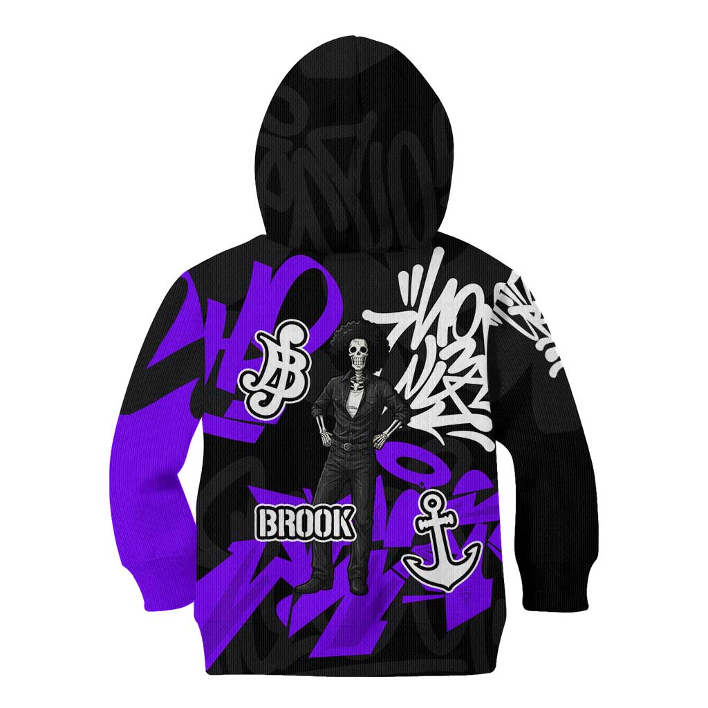 Brook One Piece Kid Hoodie Graffiti Street Art Anime Collage