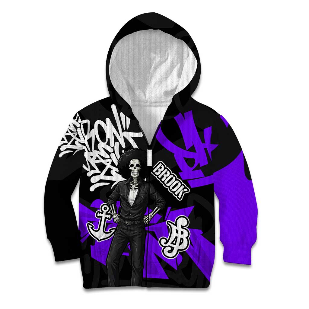 Brook One Piece Kid Hoodie Graffiti Street Art Anime Collage