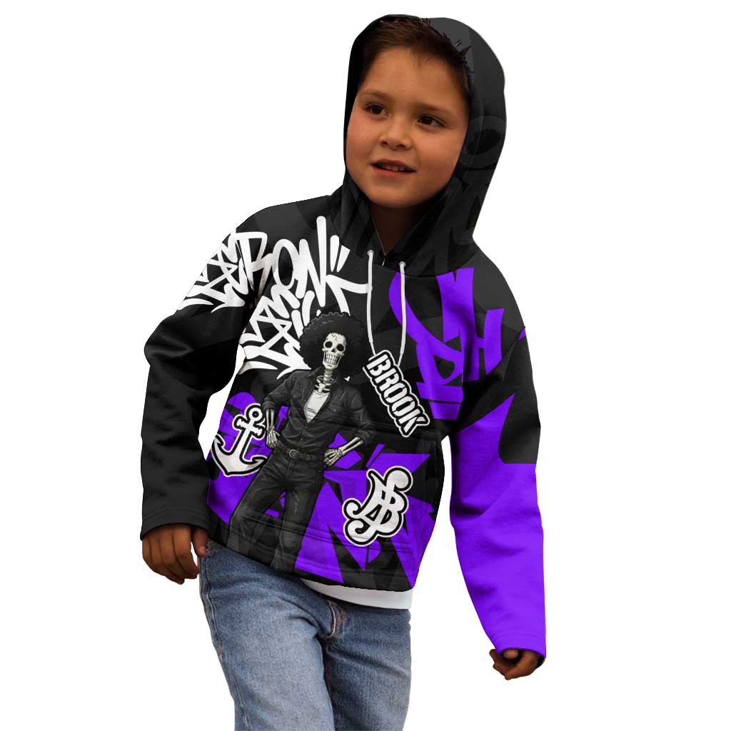 Brook One Piece Kid Hoodie Graffiti Street Art Anime Collage