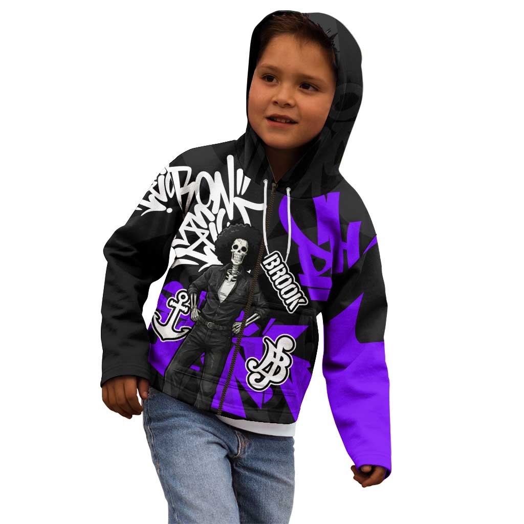 Brook One Piece Kid Hoodie Graffiti Street Art Anime Collage
