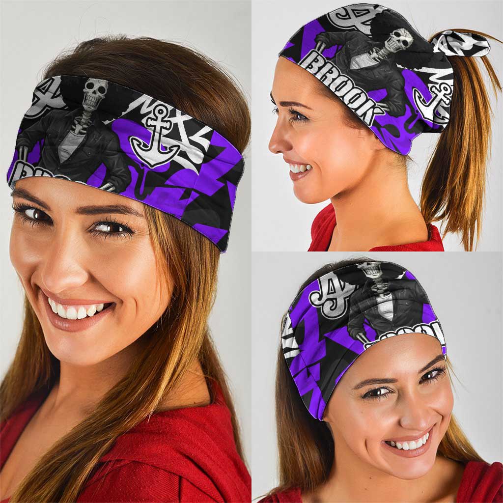 Brook One Piece Neck Gaiter Graffiti Street Art Anime Collage