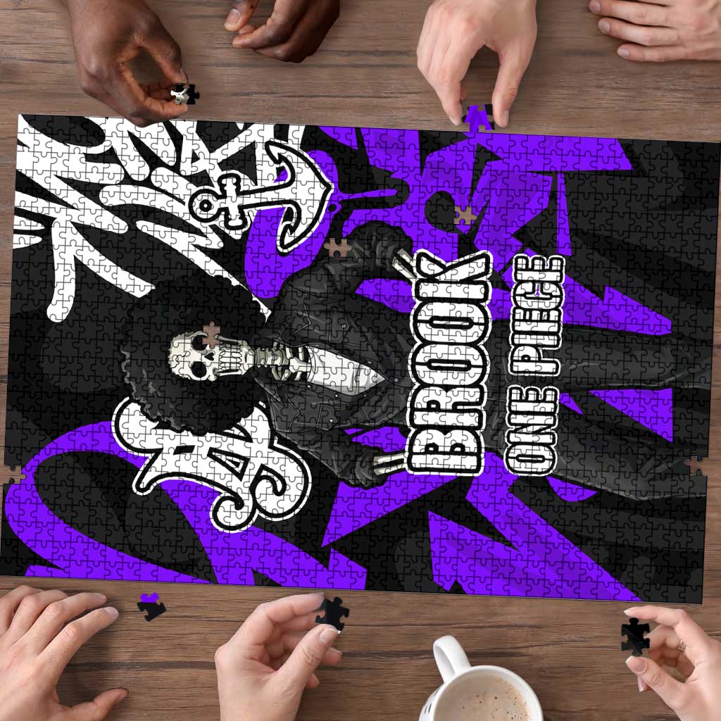 Brook One Piece Puzzle Graffiti Street Art Anime Collage
