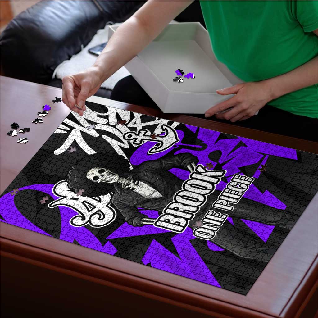 Brook One Piece Puzzle Graffiti Street Art Anime Collage