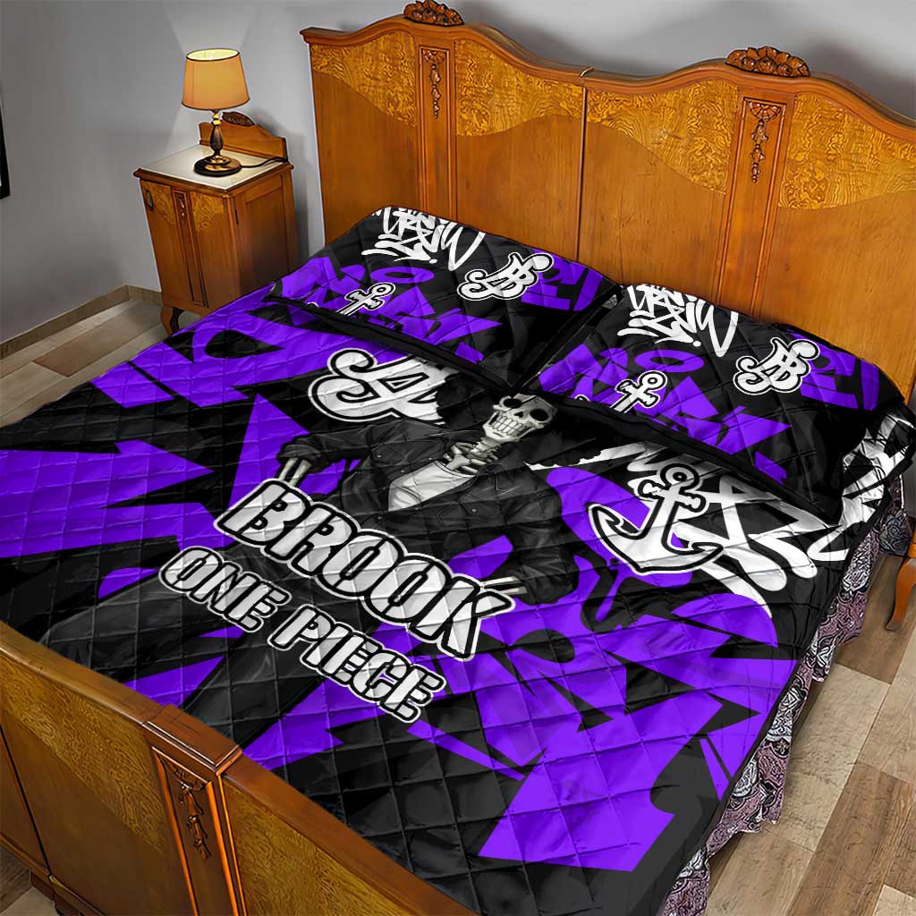 Brook One Piece Quilt Bed Set Graffiti Street Art Anime Collage
