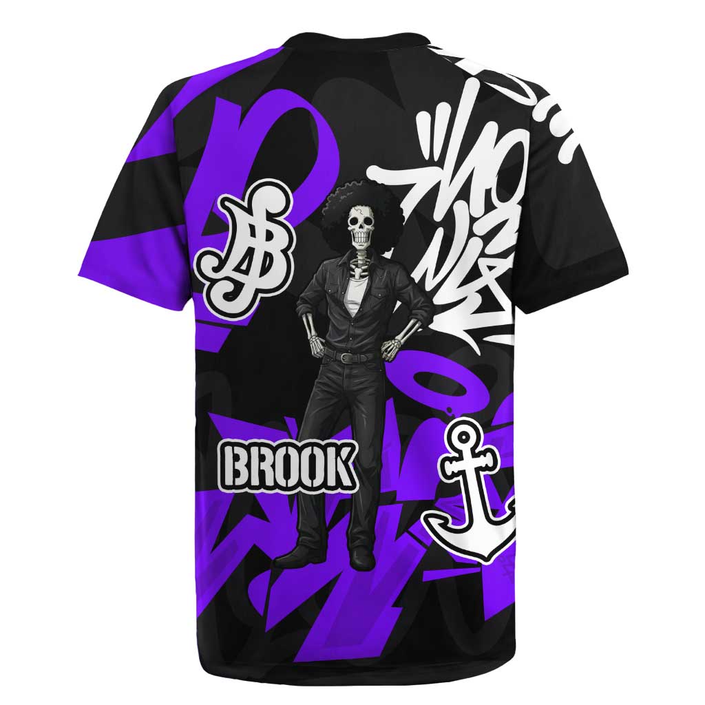 Brook One Piece Rugby Jersey Graffiti Street Art Anime Collage