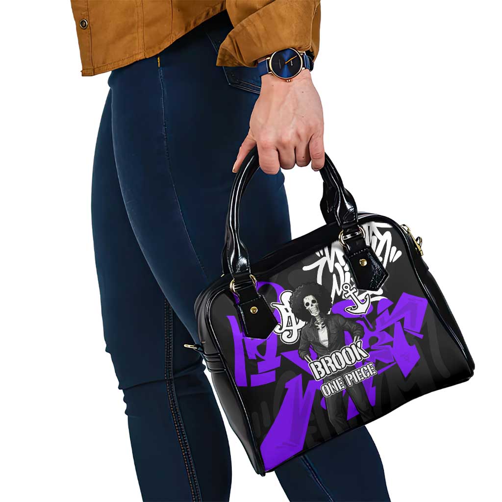 Brook One Piece Shoulder Handbag Graffiti Street Art Anime Collage