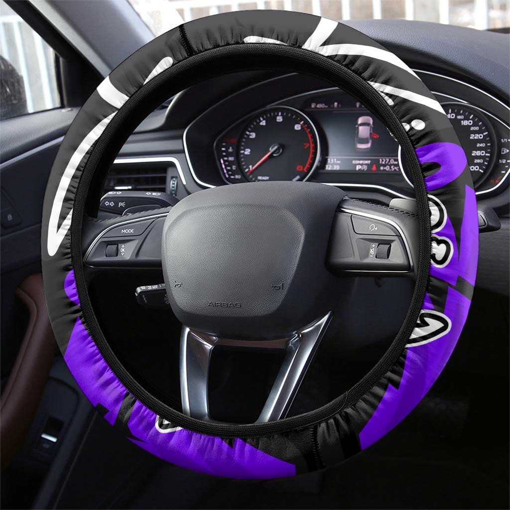 Brook One Piece Steering Wheel Cover Graffiti Street Art Anime Collage