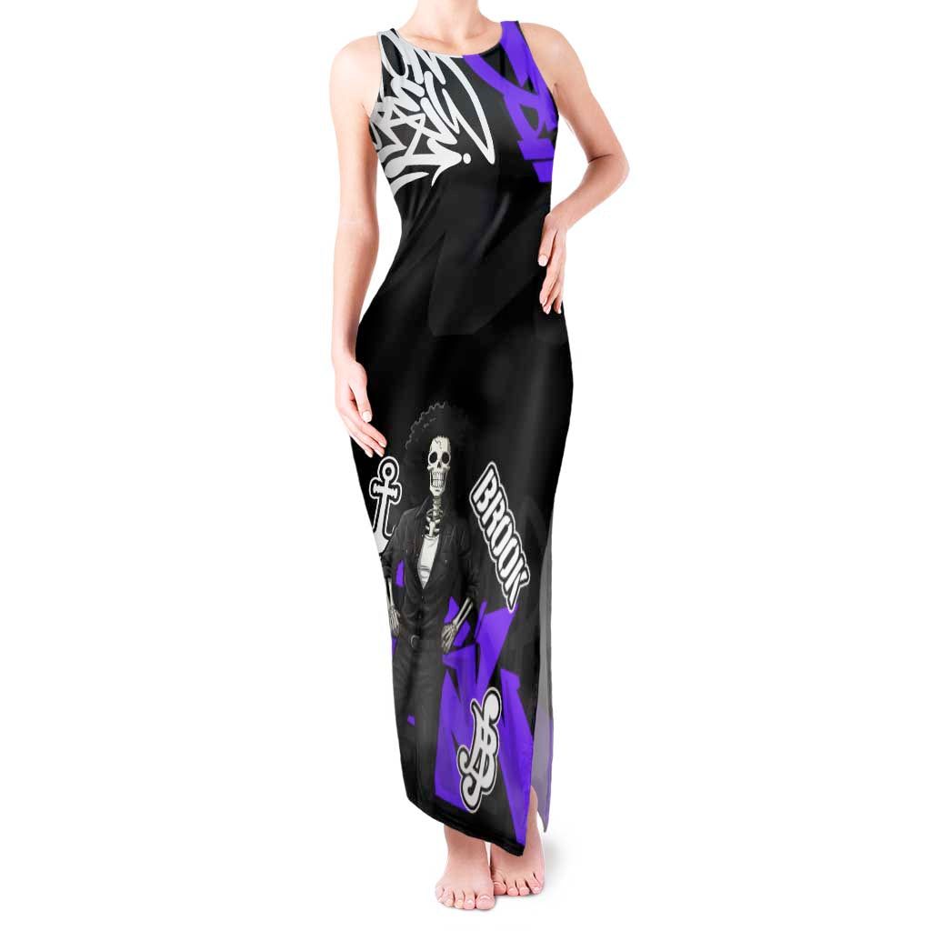 Brook One Piece Tank Maxi Dress Graffiti Street Art Anime Collage