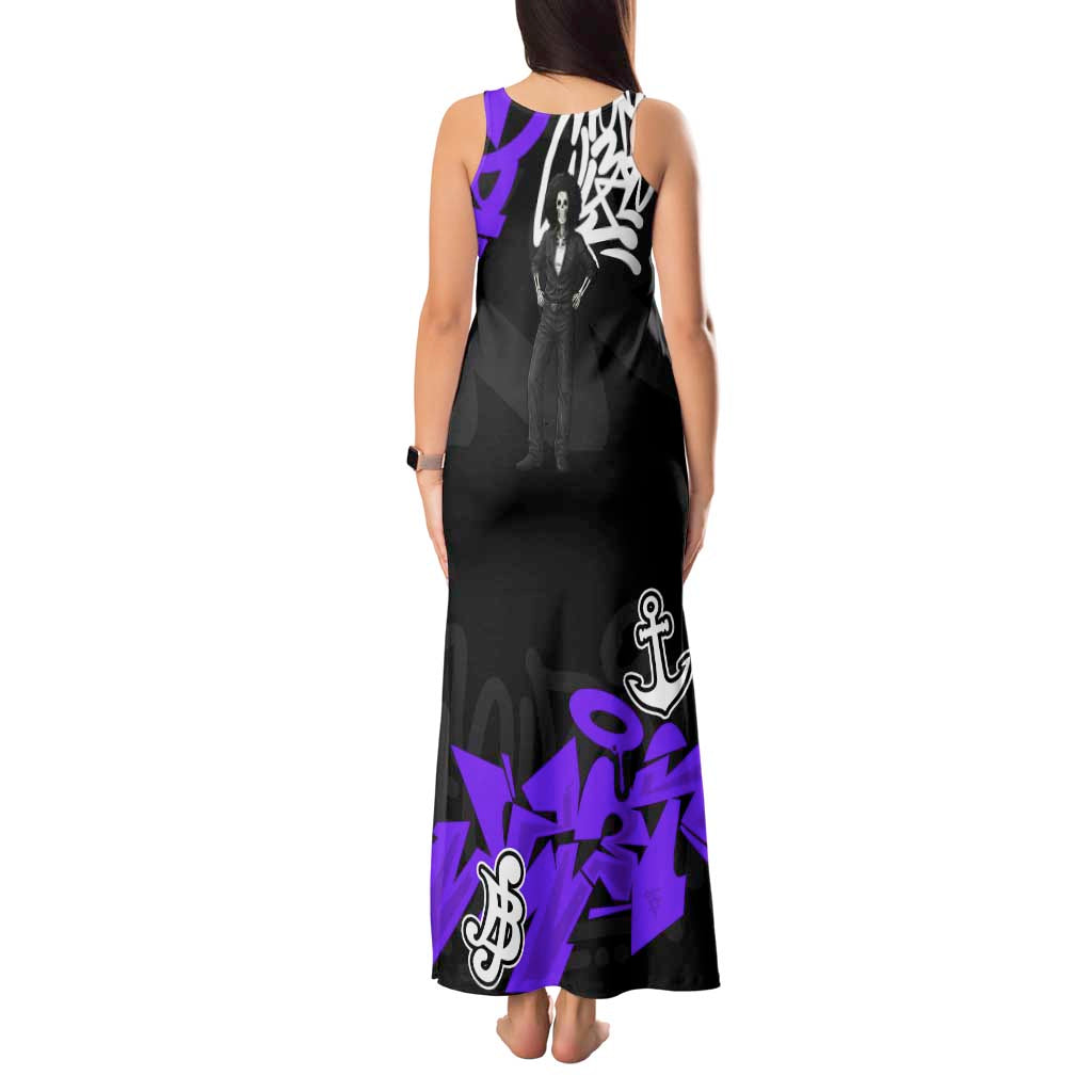 Brook One Piece Tank Maxi Dress Graffiti Street Art Anime Collage