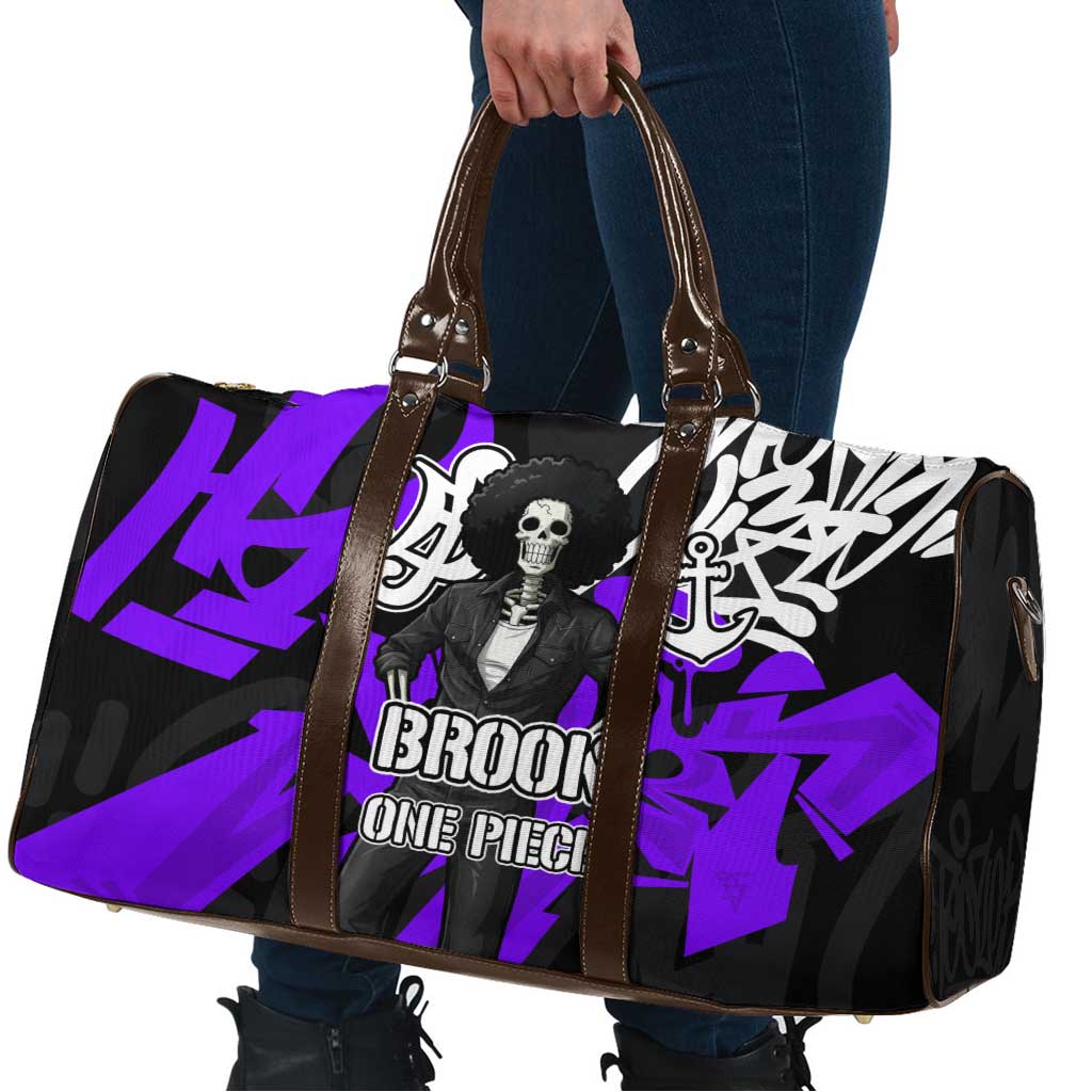Brook One Piece Travel Bag Graffiti Street Art Anime Collage