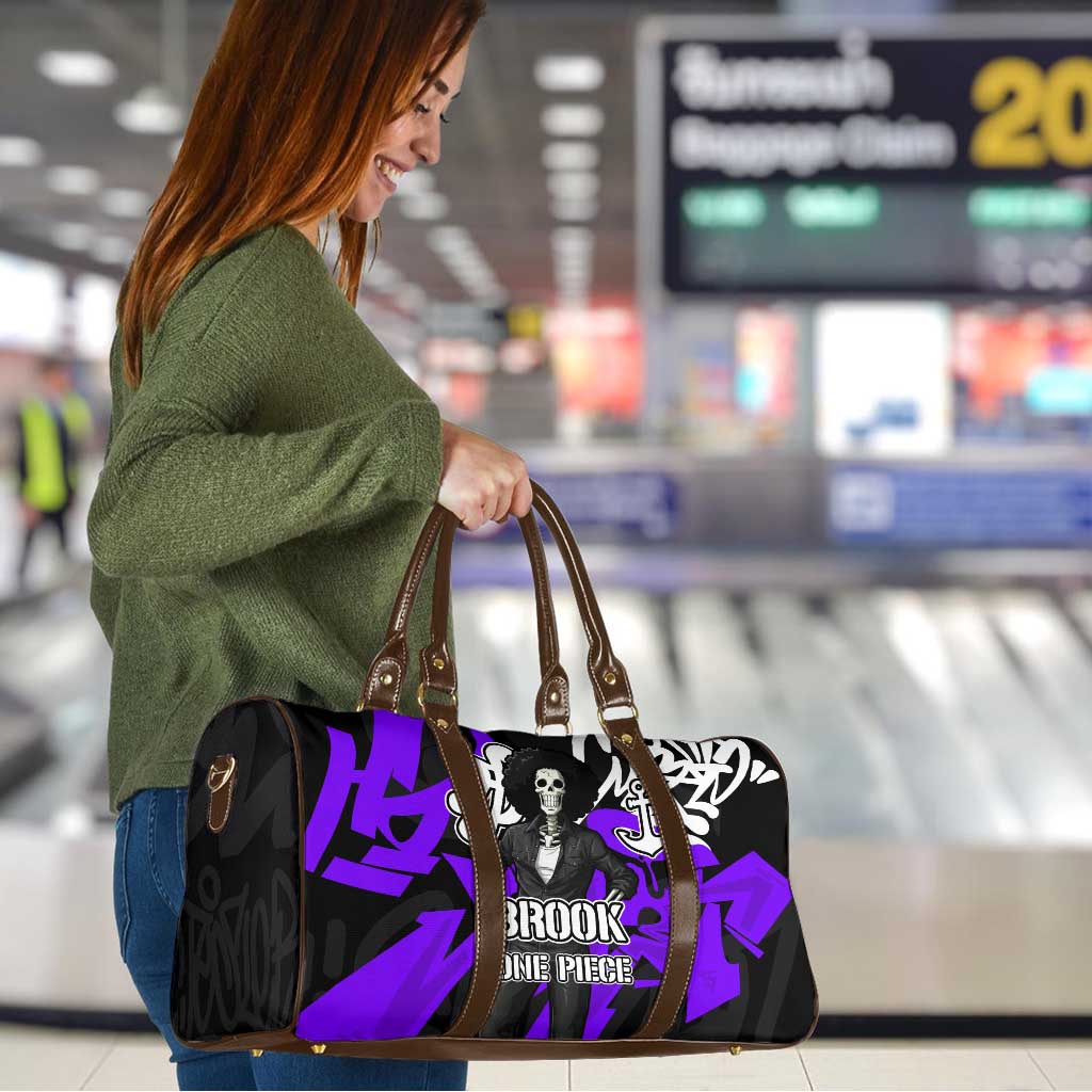 Brook One Piece Travel Bag Graffiti Street Art Anime Collage