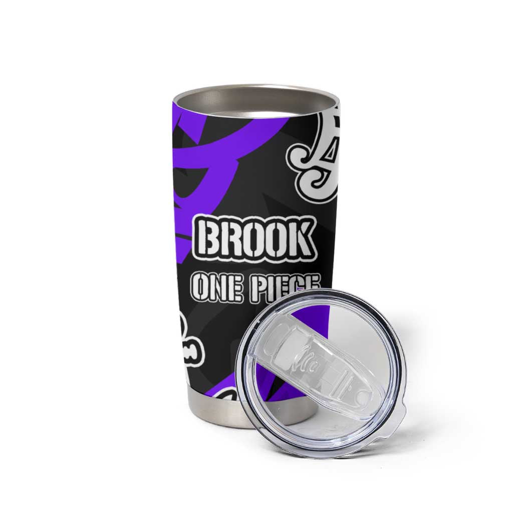 Brook One Piece Tumbler Cup Graffiti Street Art Anime Collage