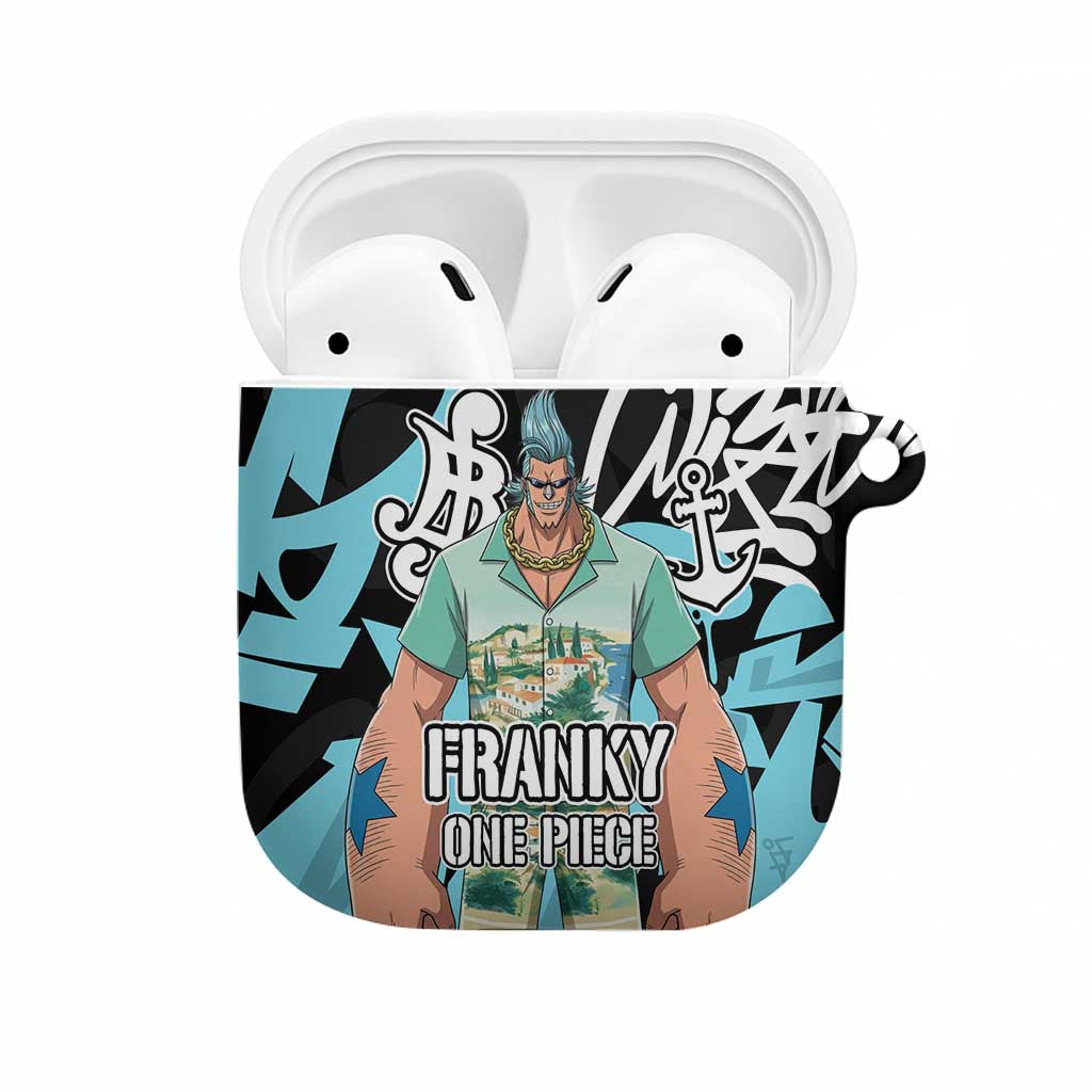 Franky One Piece AirPods Case Graffiti Street Art Anime Collage