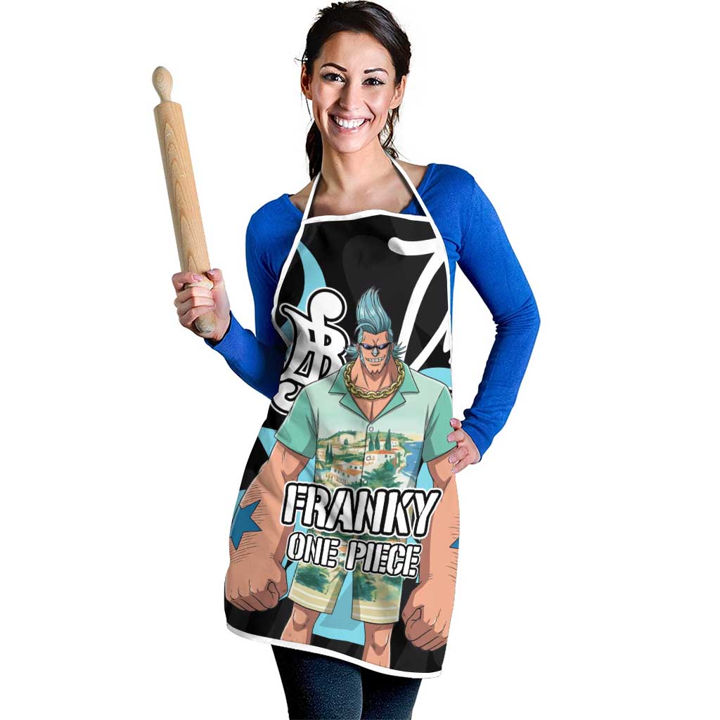 Franky One Piece Apron Graffiti Street Art Anime Collage