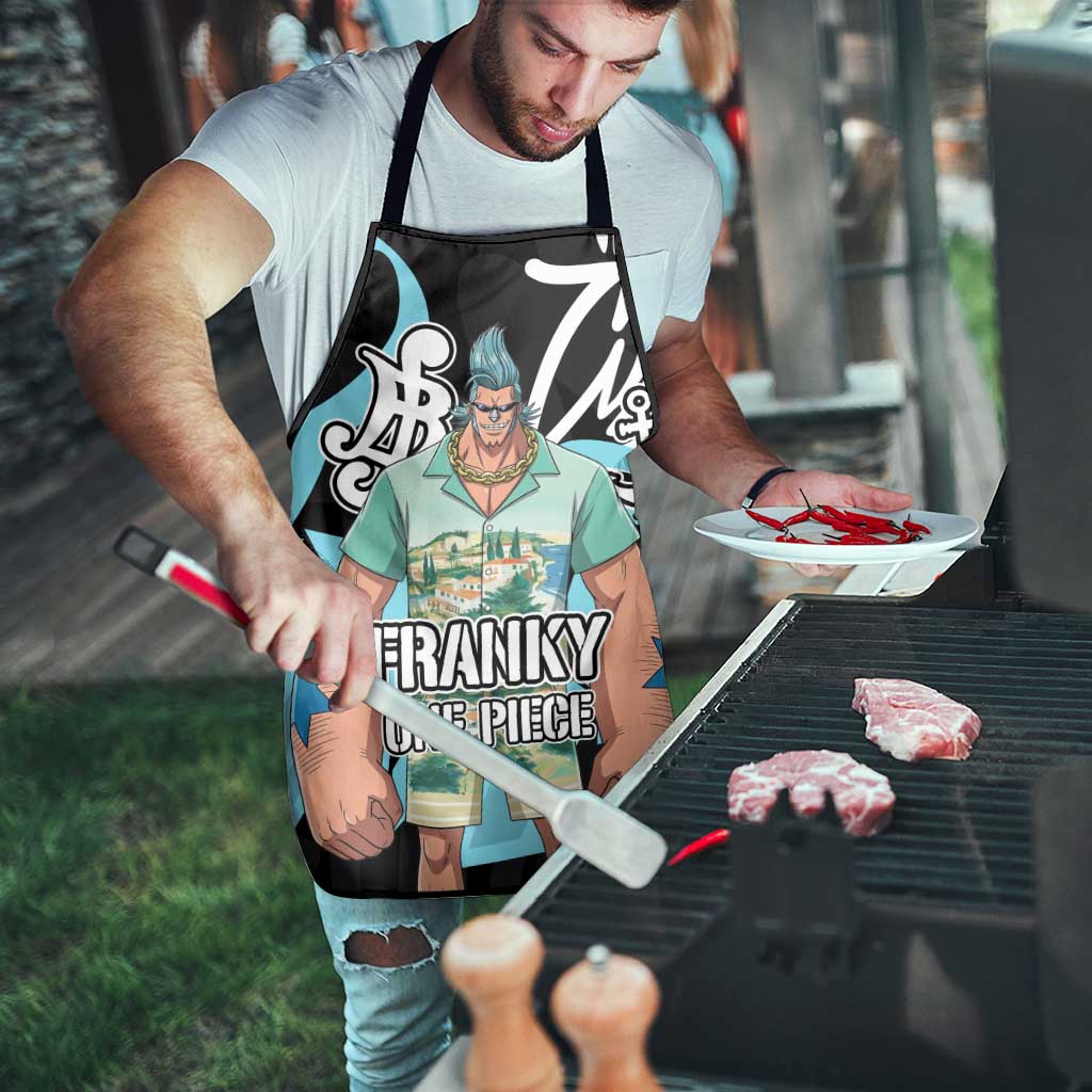 Franky One Piece Apron Graffiti Street Art Anime Collage