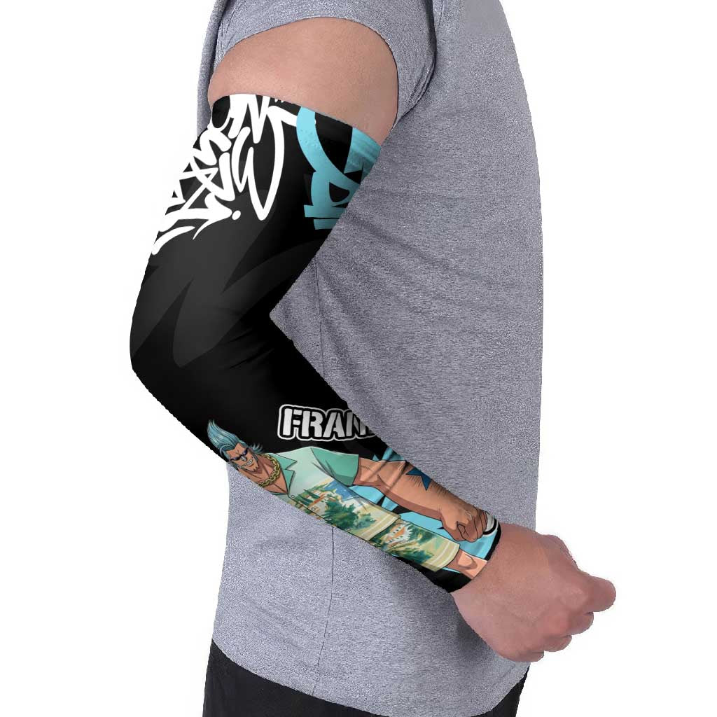 Franky One Piece Arm Sleeves Graffiti Street Art Anime Collage