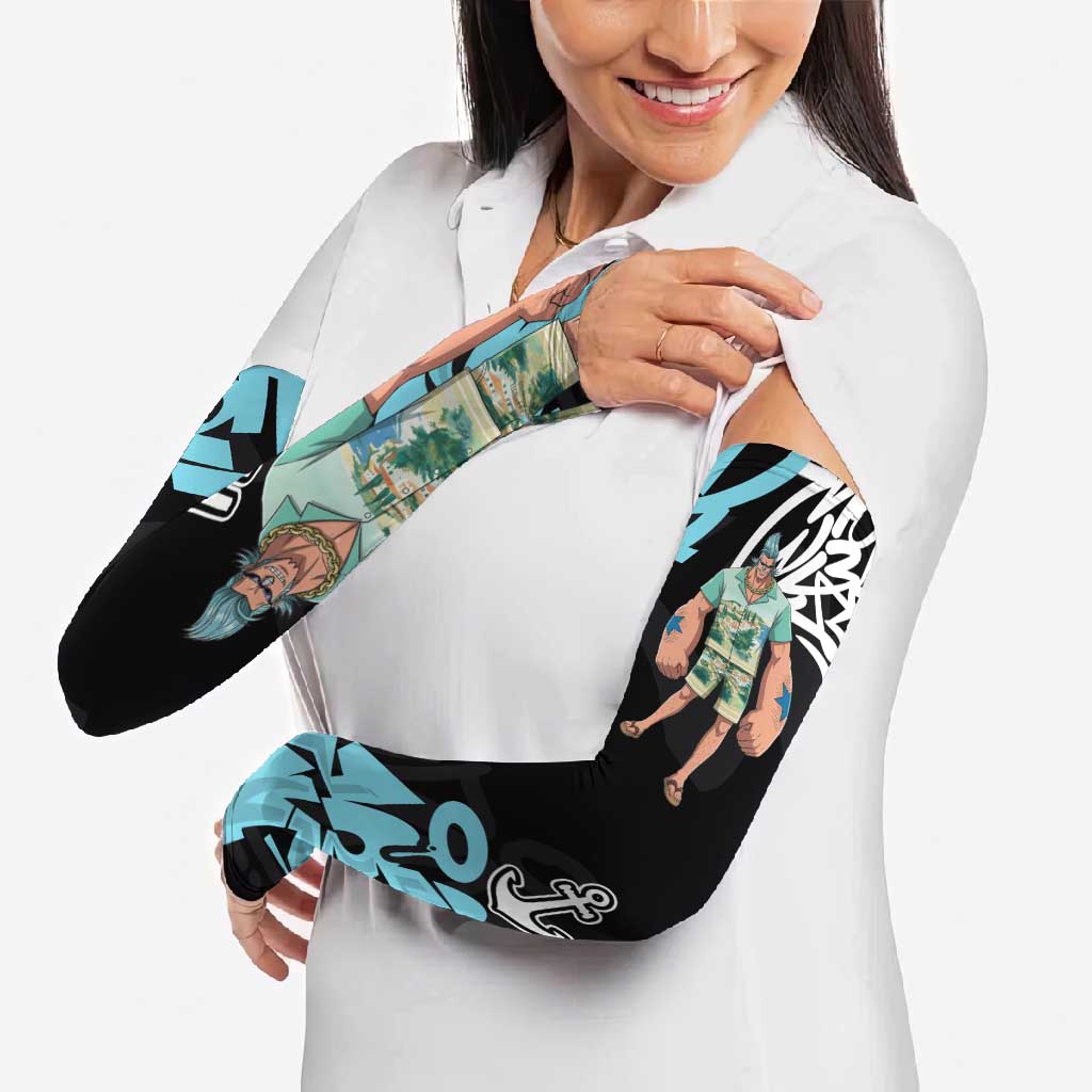 Franky One Piece Arm Sleeves Graffiti Street Art Anime Collage