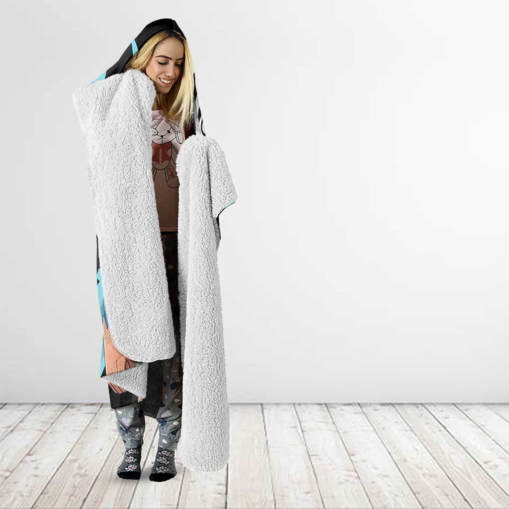 Franky One Piece Hooded Blanket Graffiti Street Art Anime Collage