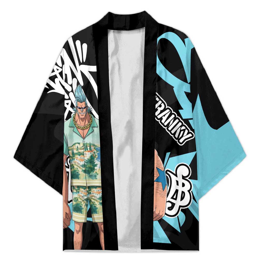 Franky One Piece Kimono Graffiti Street Art Anime Collage
