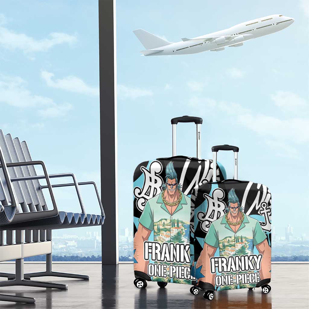 Franky One Piece Luggage Cover Graffiti Street Art Anime Collage