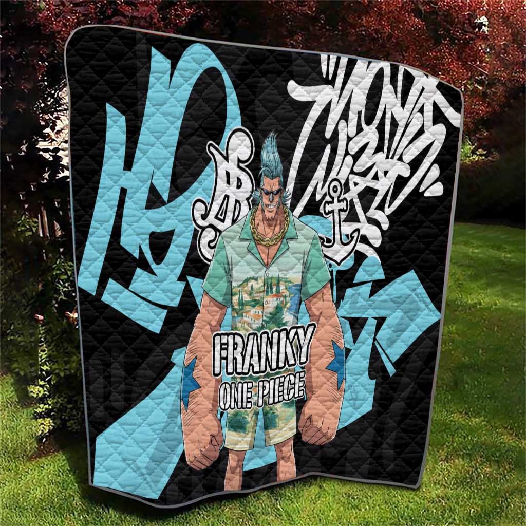 Franky One Piece Quilt Graffiti Street Art Anime Collage