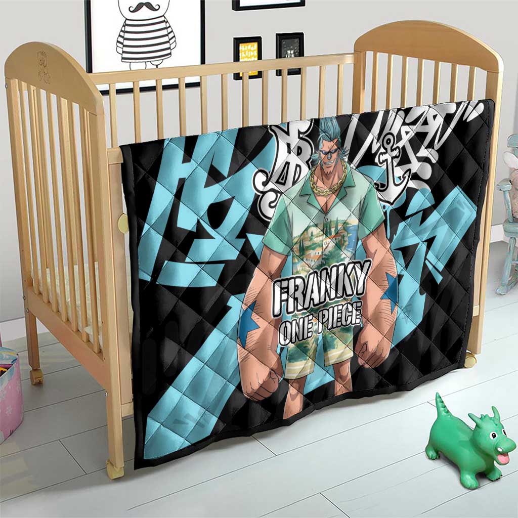 Franky One Piece Quilt Graffiti Street Art Anime Collage