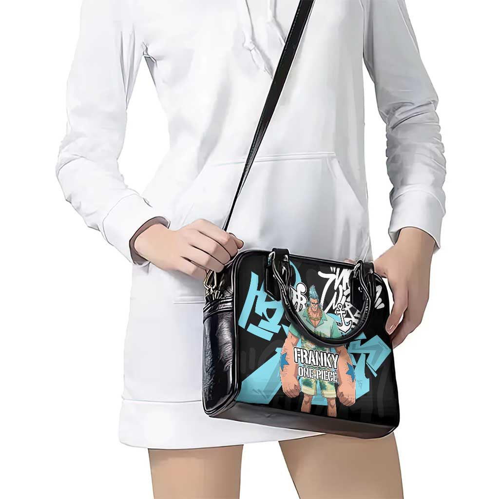 Franky One Piece Shoulder Handbag Graffiti Street Art Anime Collage