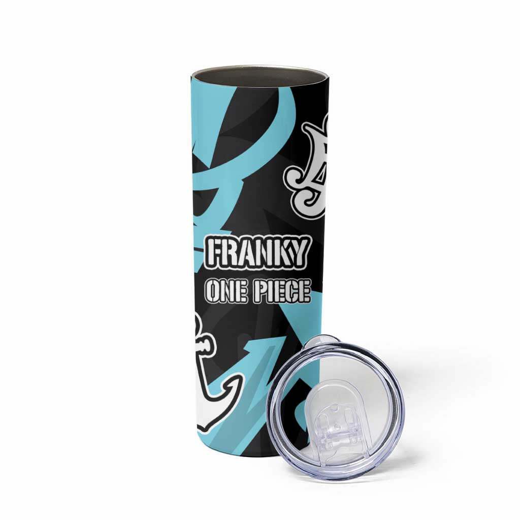 Franky One Piece Skinny Tumbler Graffiti Street Art Anime Collage