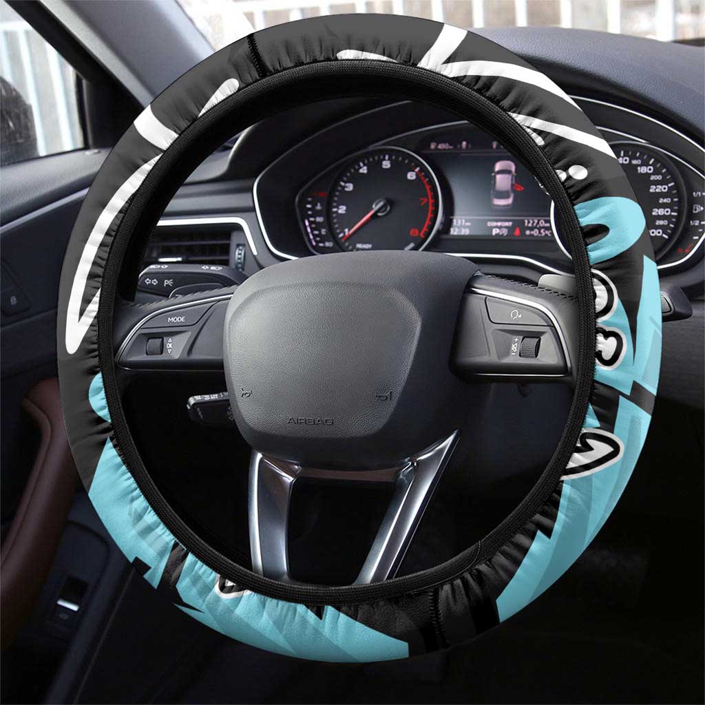 Franky One Piece Steering Wheel Cover Graffiti Street Art Anime Collage
