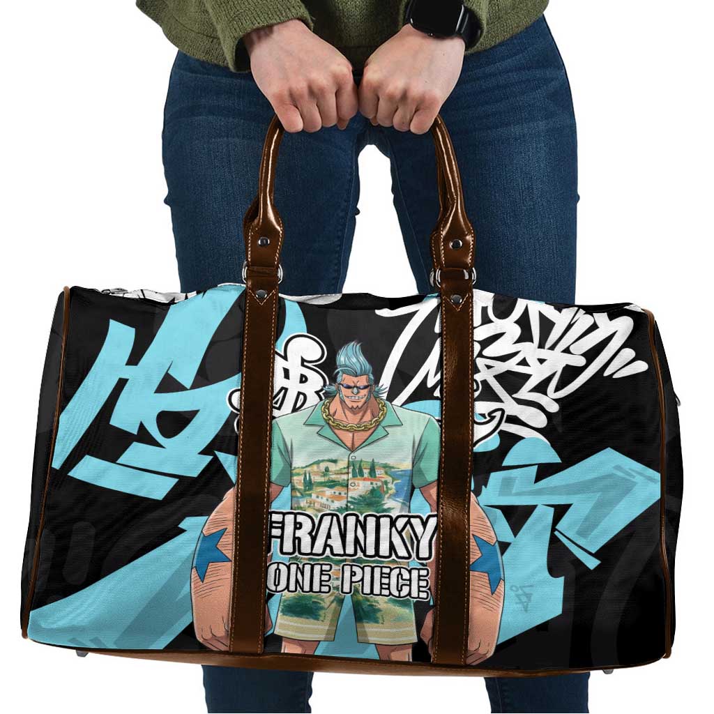 Franky One Piece Travel Bag Graffiti Street Art Anime Collage