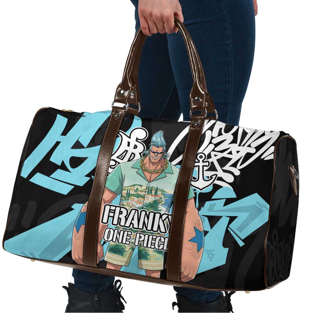 Franky One Piece Travel Bag Graffiti Street Art Anime Collage