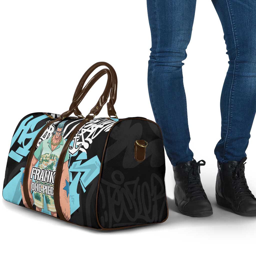 Franky One Piece Travel Bag Graffiti Street Art Anime Collage